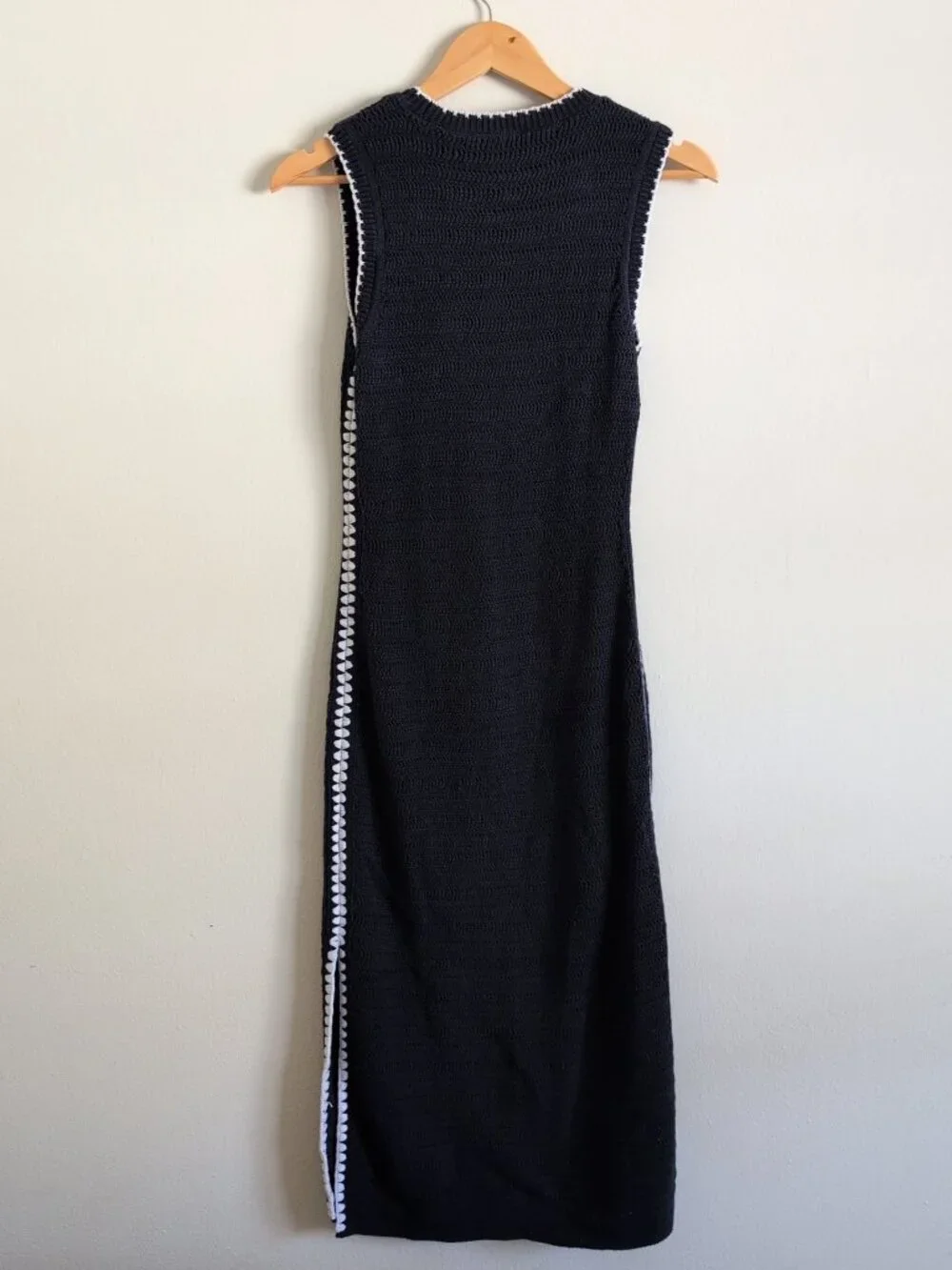Abercrombie & Fitch Navy Blue Knit Maxi Dress